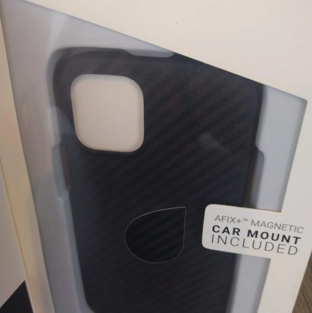 Evutec iphone 12 mini Black Phone Case/w Magntic Car Vent Mount